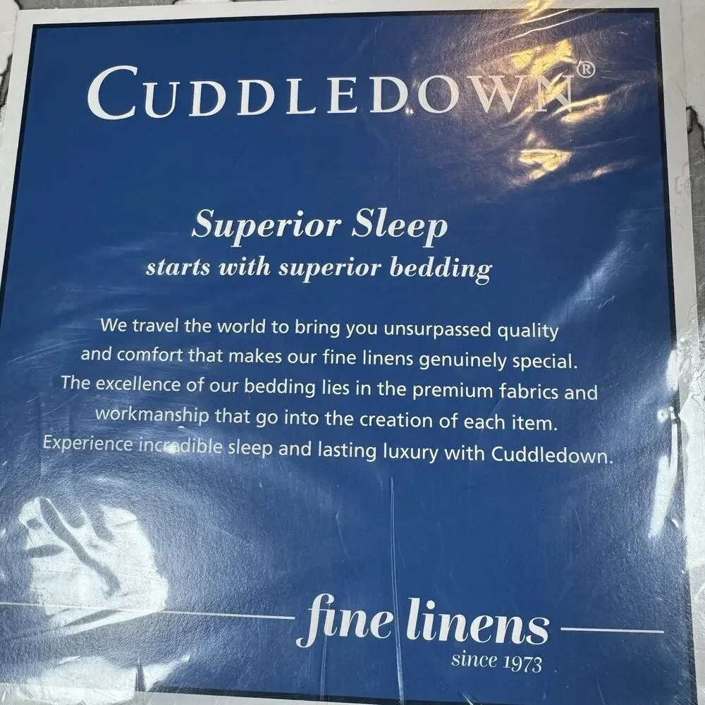 Cuddledown SHEEP Queen Fitted Sheet Gray/White 100% Cotton Flannel Germany